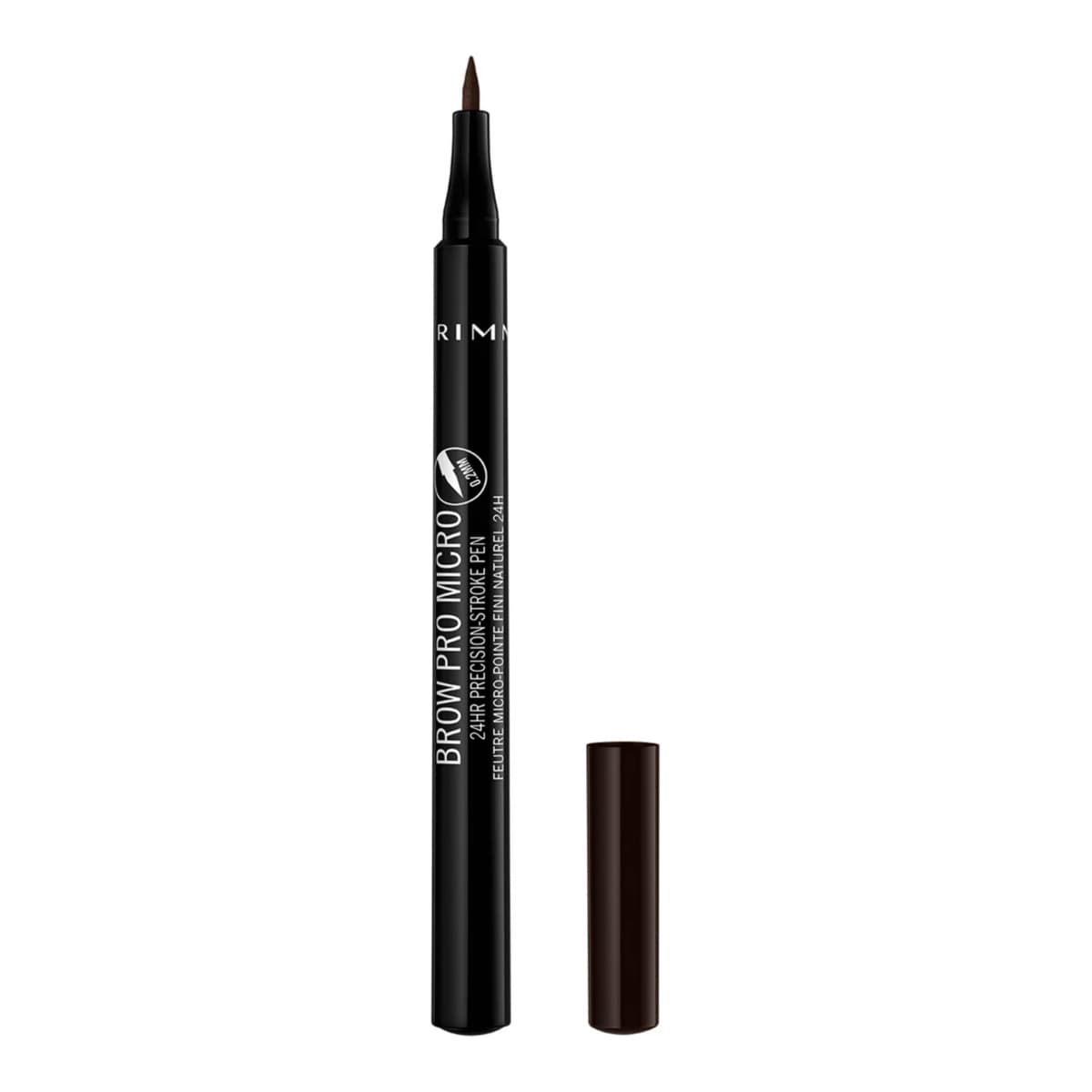 London Brow Pro Micro 24HR Precision-Stroke Brow Liner Pen, Darkest Brown