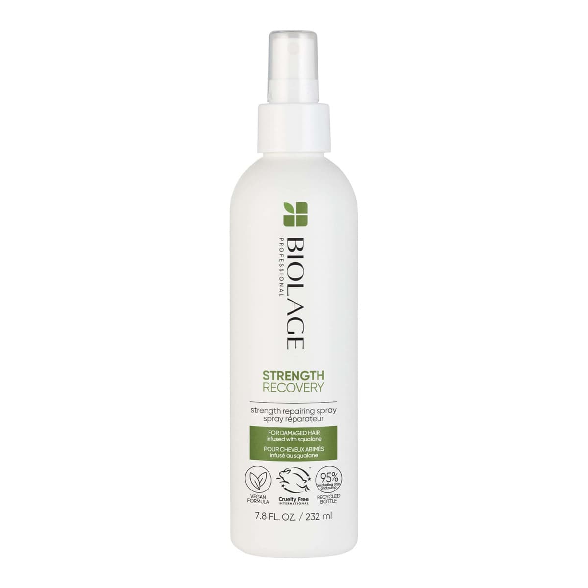 Professional Strength Recovery Vegan Repairing Leave-in Spray with Squalane for Damaged Hair