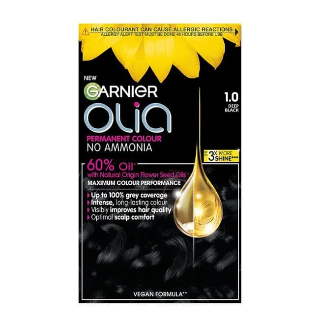 1.0 Deep Black Permanent Hair Dye