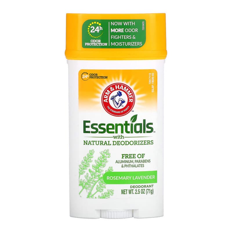 Essentials with Natural Deodorizers, Deodorant, Wide Stick, Rosemary Lavender