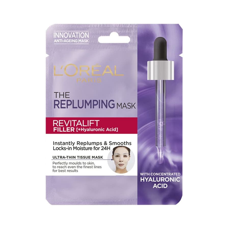 Paris Revitalift Filler Hyaluronic Acid Replumping Tissue Mask