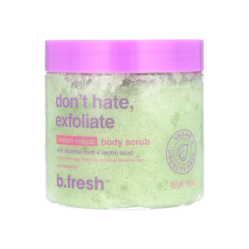 Body Scrub With Licorice Root & Lactic Acid, Melon Magic