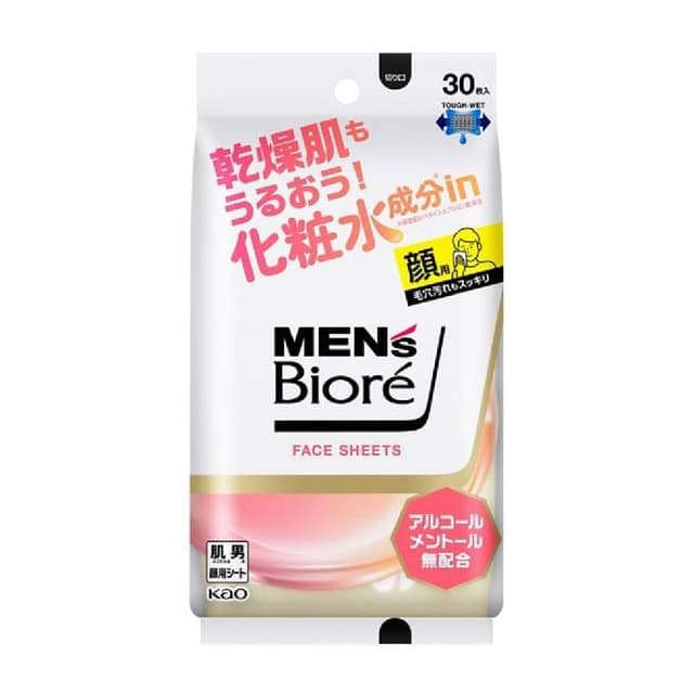 Men's Biore Face Sheet, Mild Floral - With Lotion Ingredients