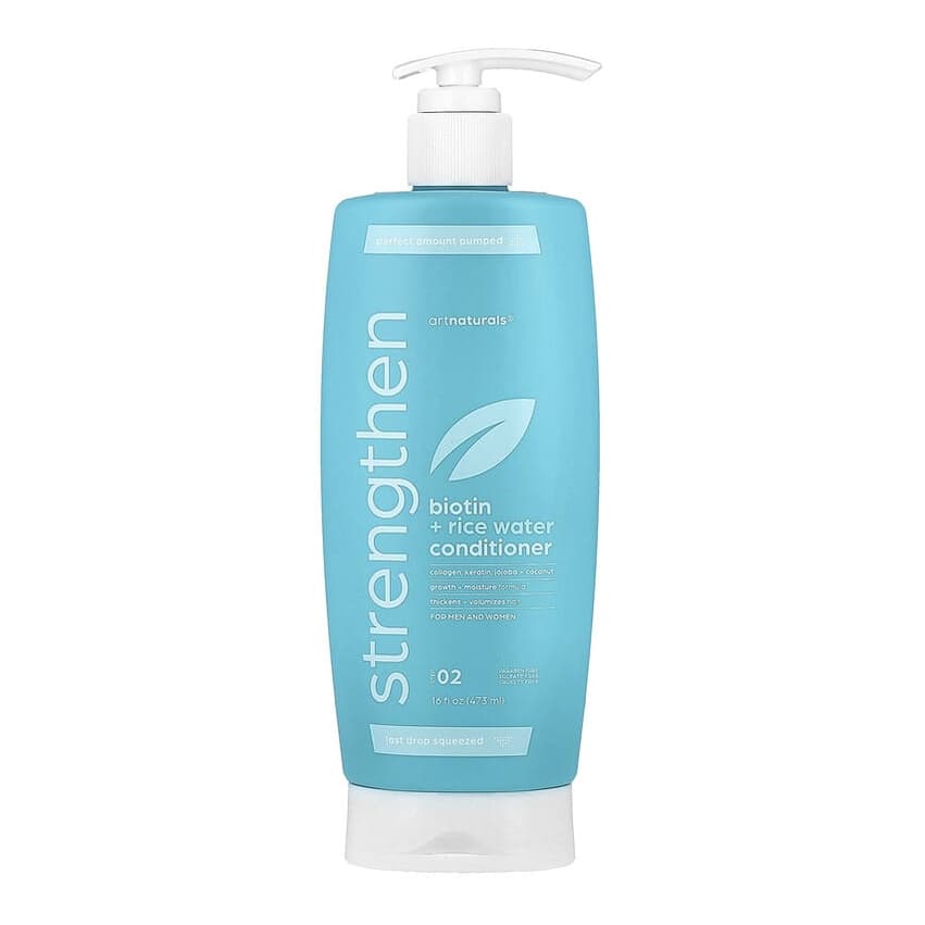 Biotin + Rice Water Strengthen Conditioner, For Men and Women, Step 02