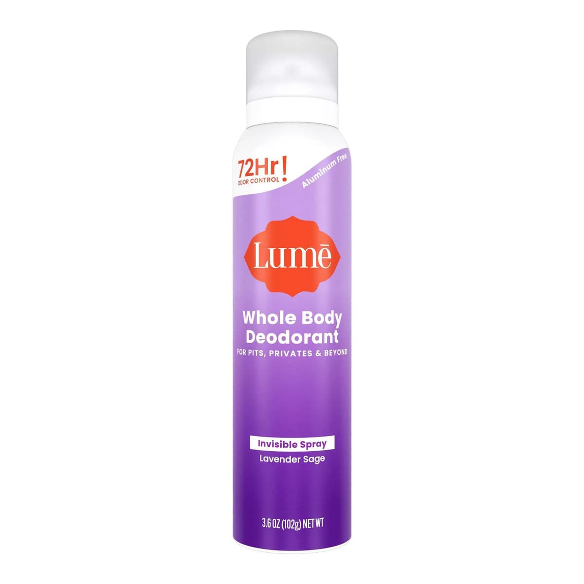 Whole Body Women's Aluminum Free Invisible Spray Deodorant - Lavender Sage Scent