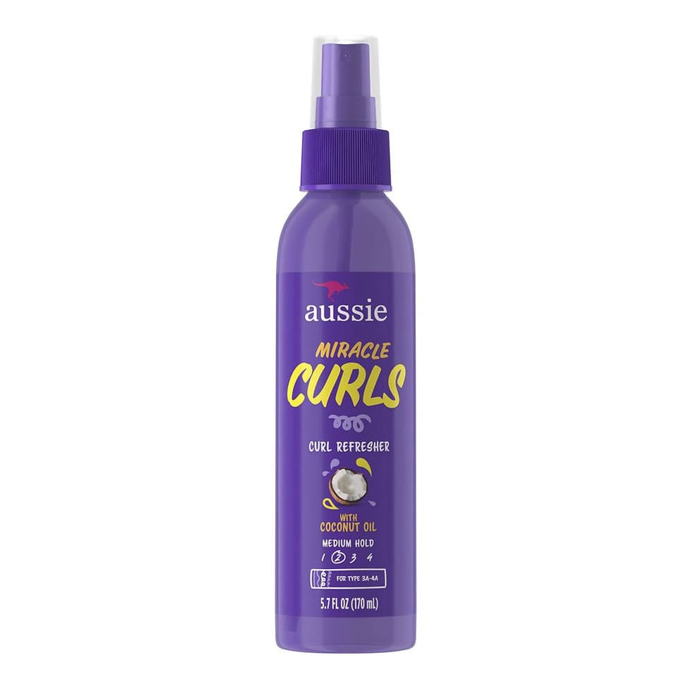 Curl Refresher Spray for Frizzy Hair, Silicone Free Tropical fruits, florals, and musk