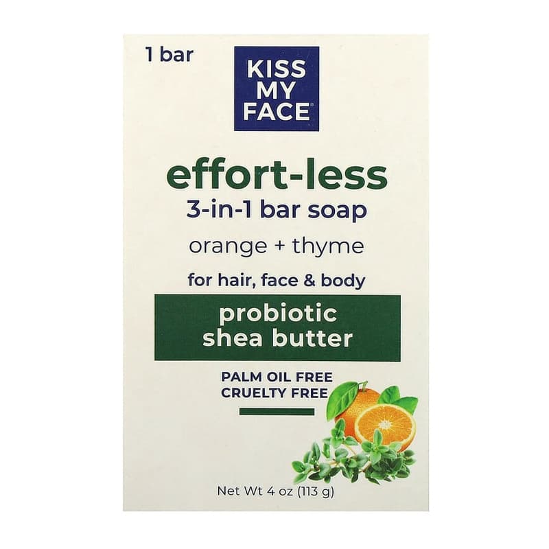 Effort-Less 3-in-1 Bar Soap, Orange + Thyme