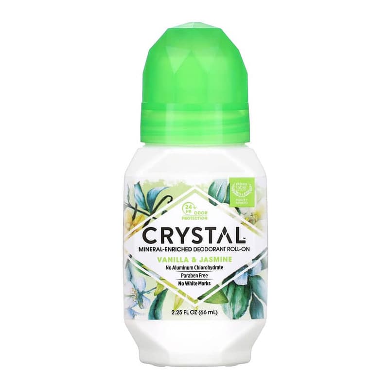 Mineral-Enriched Deodorant Roll-On, Vanilla & Jasmine