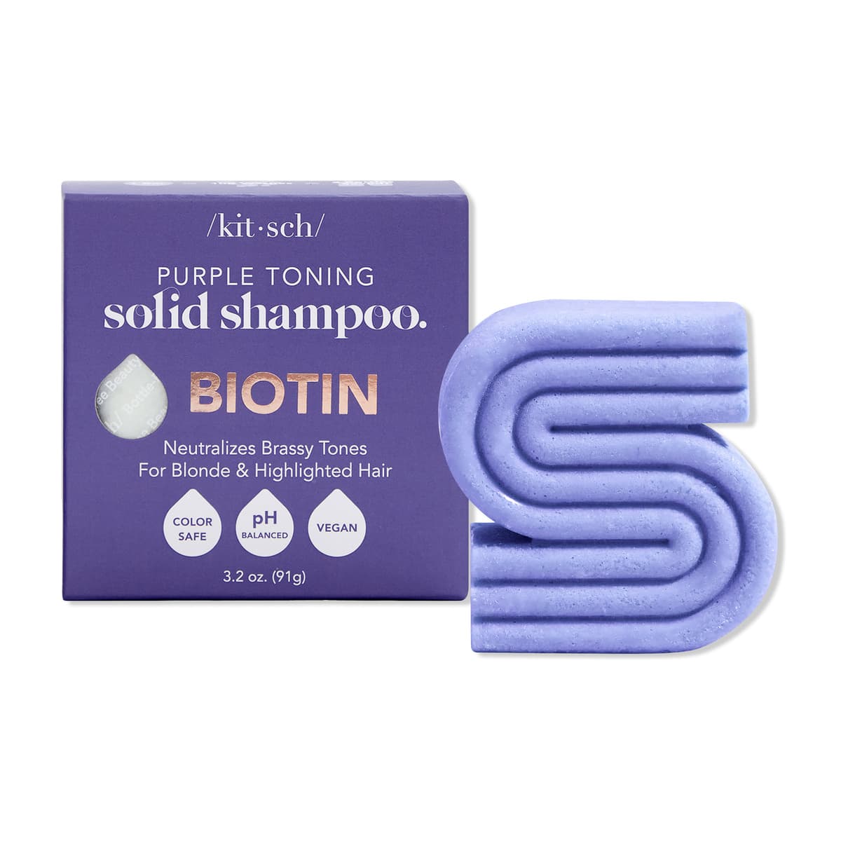 Purple Toning Solid Shampoo Bar