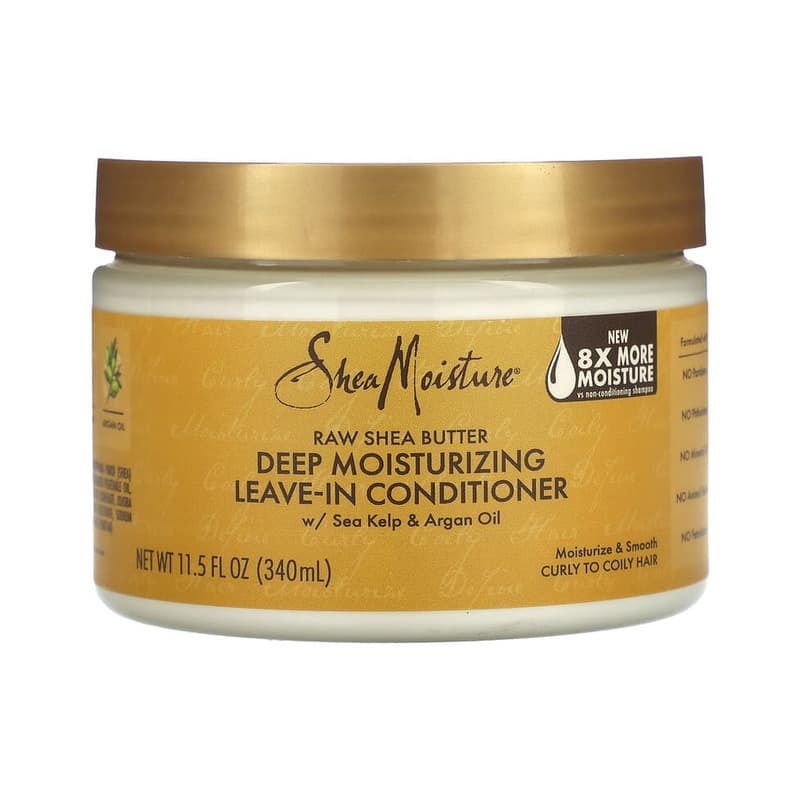 Raw Shea Butter, Deep Moisturizing Leave-In Conditioner, Curly to Coily Hair