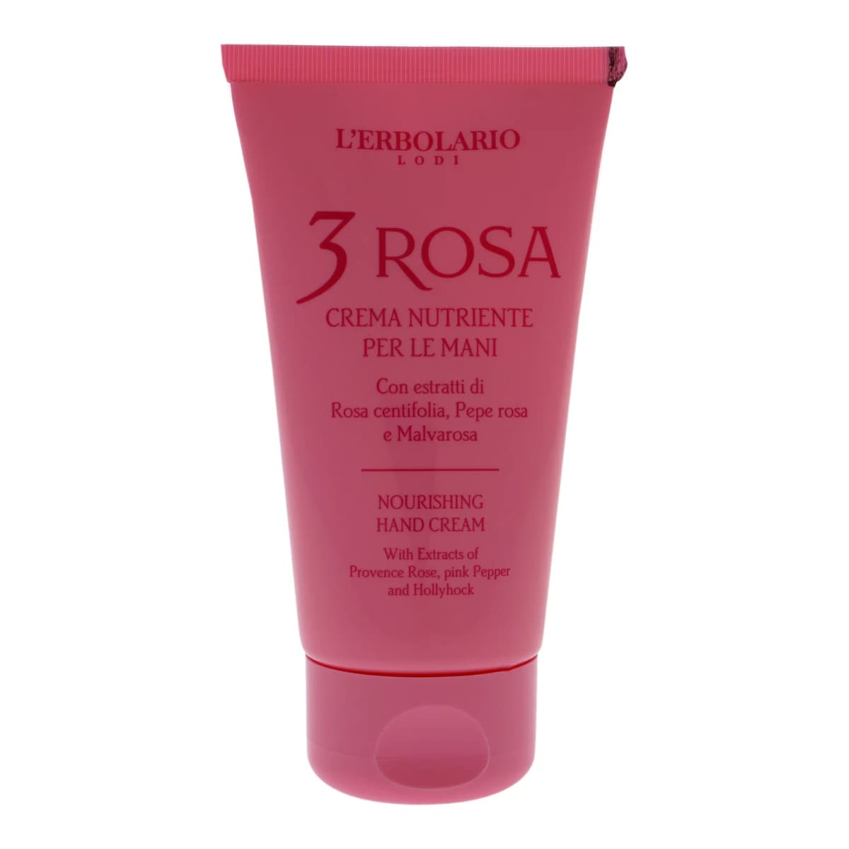 L'Erbolario 3 Rosa Nourishing Hand Cream - Hand Cream for Dry Skin