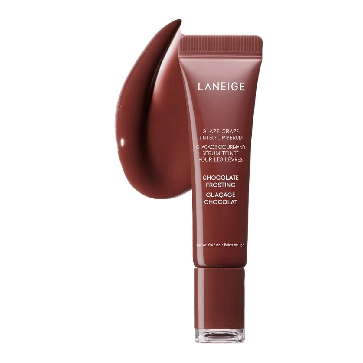 Glaze Craze Tinted Polypeptide Lip Serum, Chocolate Frosting