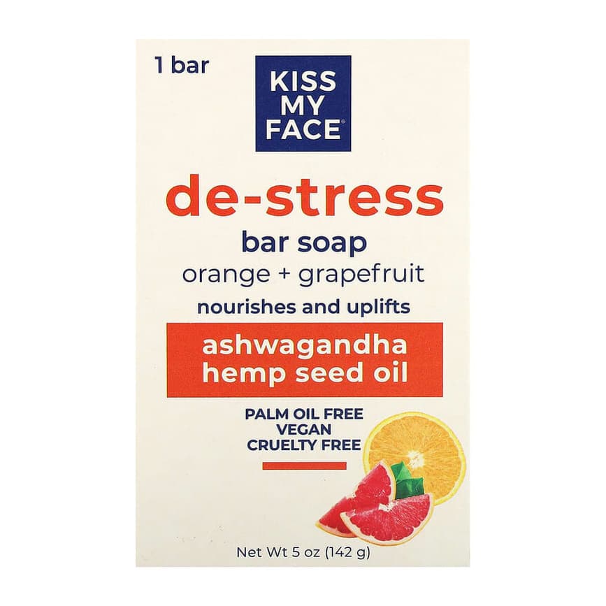 De-Stress, Bar Soap, Orange + Grapefruit