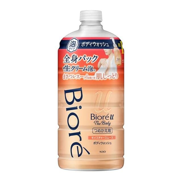 Biore U The Body Foam Type Body Soap, Moisture Smooth