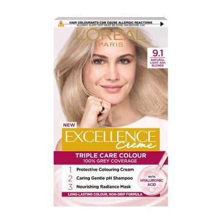 Excellence Creme 9.1 Light Ash Blonde Hair Dye