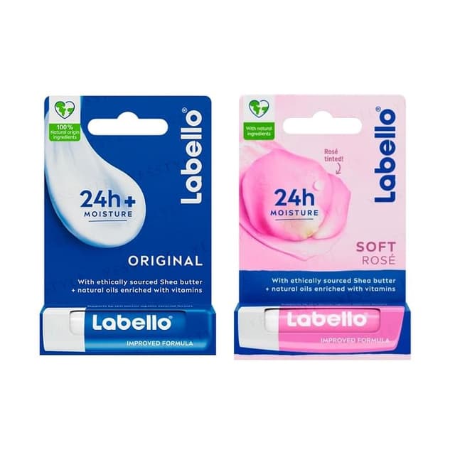 Labello 24H Moisture Lip Balm, Soft Rose