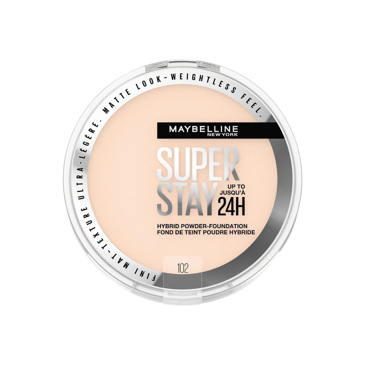 Up to 24HR Hybrid Powder-Foundation, #102