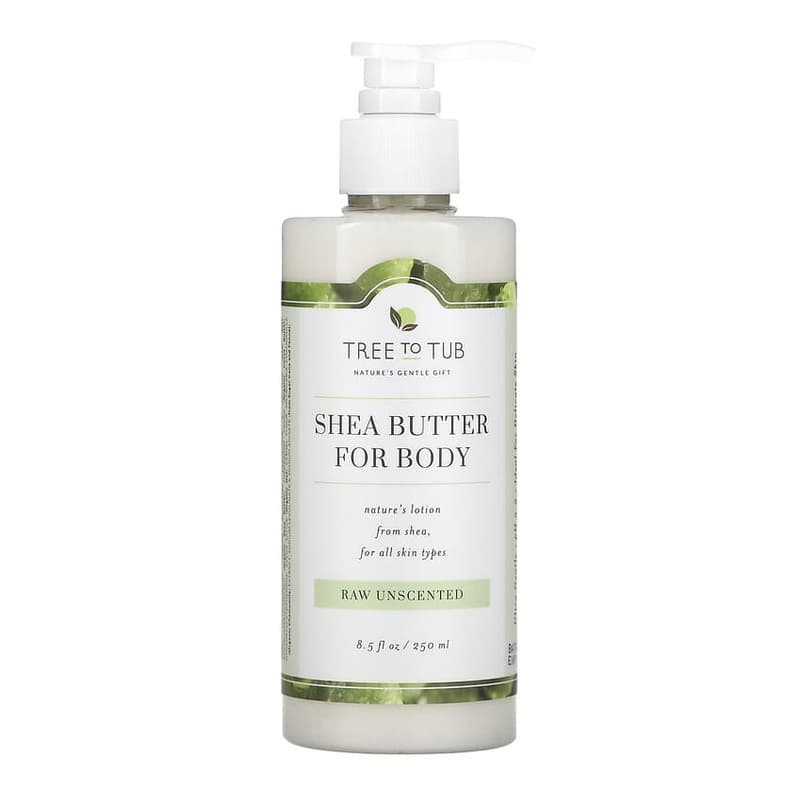 Shea Butter Moisturizing Body Lotion, Non-Greasy, Hydrating for Dry, Sensitive Skin, Unscented