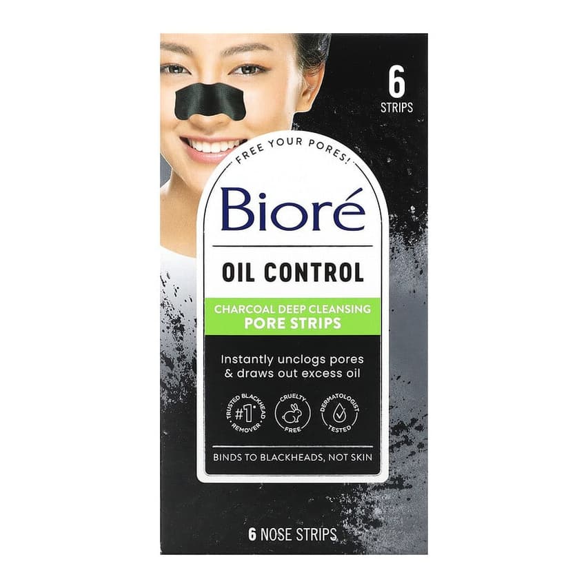 Deep Cleansing Pore Strips, Charcoal
