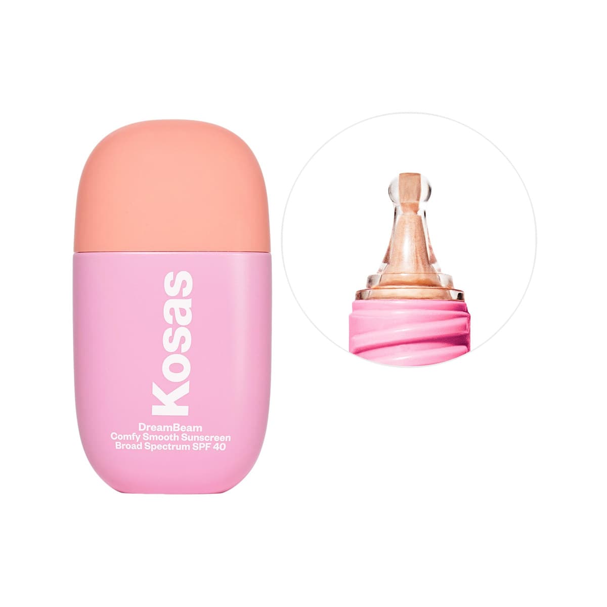 DreamBeam Silicone-Free Mineral Sunscreen SPF 40 with Ceramides and Peptides, DreamBeam