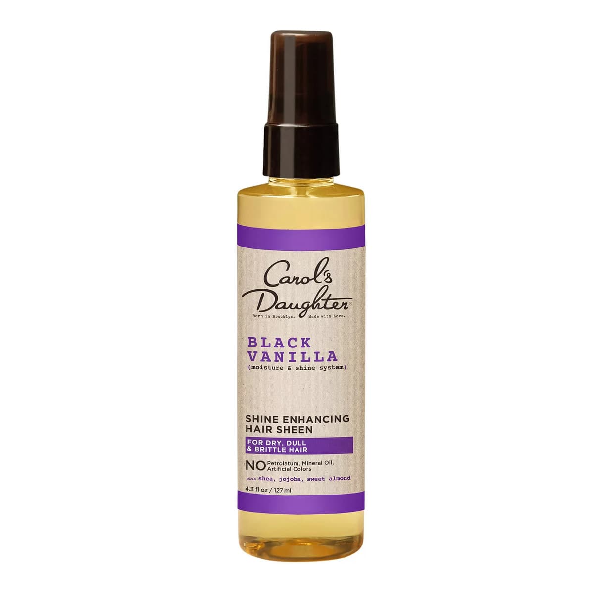 Black Vanilla Moisture & Shine Hair Sheen with Shea Butter for Dry Hair