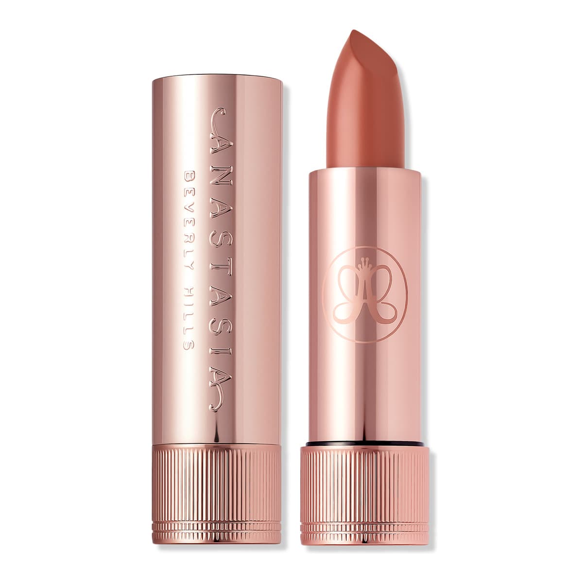 Long-Wearing Matte & Satin Velvet Lipstick, Soft Brown