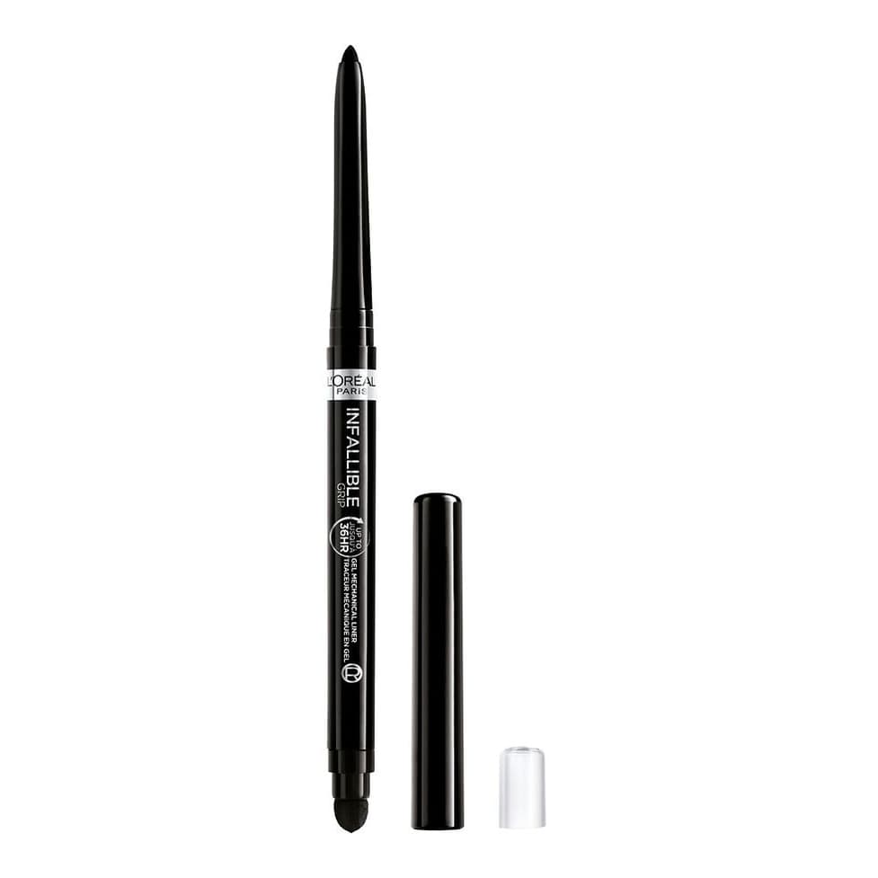 Grip Precision Gel Eyeliner, Smudge Resistant, Long Lasting Waterproof, Intense Black