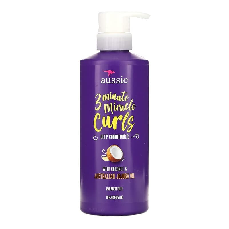 3 Minute Miracle Curls, Deep Conditioner, With Coconut & Australian Jojoba Oil