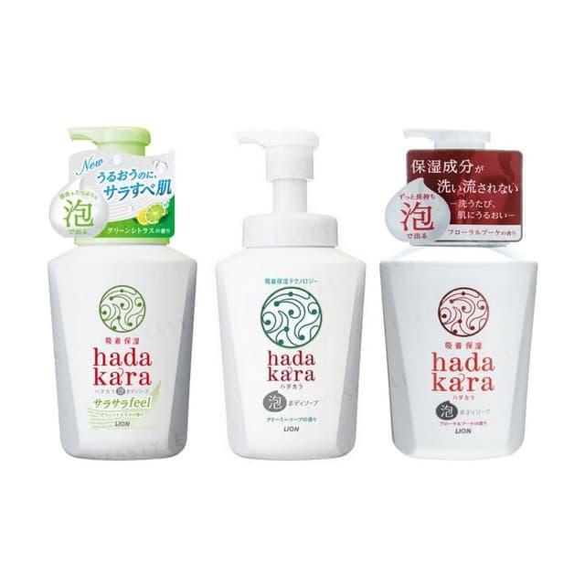 Hadakara Foam Body Soap, Floral Bouquet