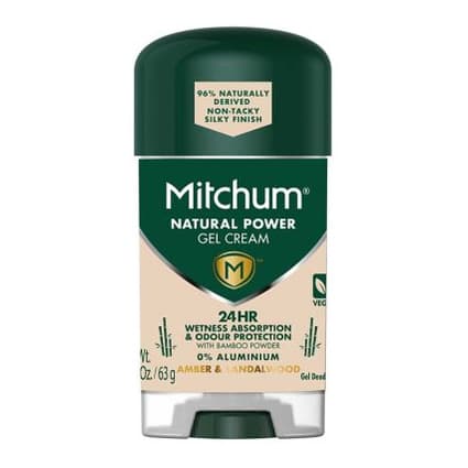 Natural Power Gel Cream Amber & Sandalwood Gel Deodorant