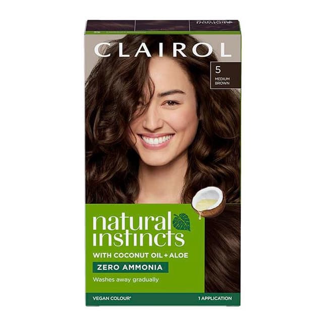 Clairol Natural Instincts Hair Dye 5 Medium Brown