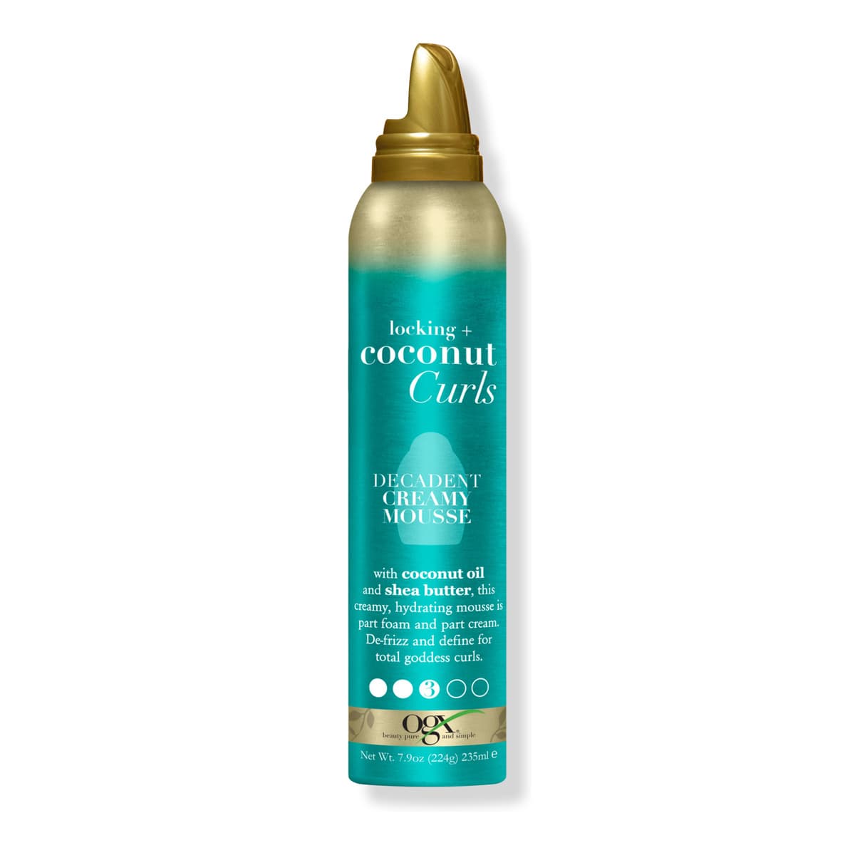 Locking + Coconut Curls Decadent Creamy Mousse