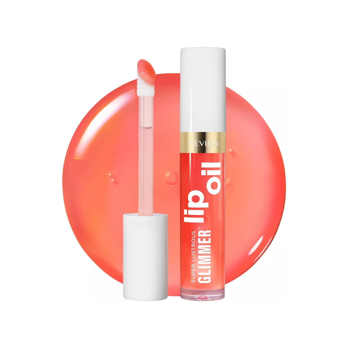 Super Lustrous Glimmer Lip Oil - Moisturizing, Miss Coral