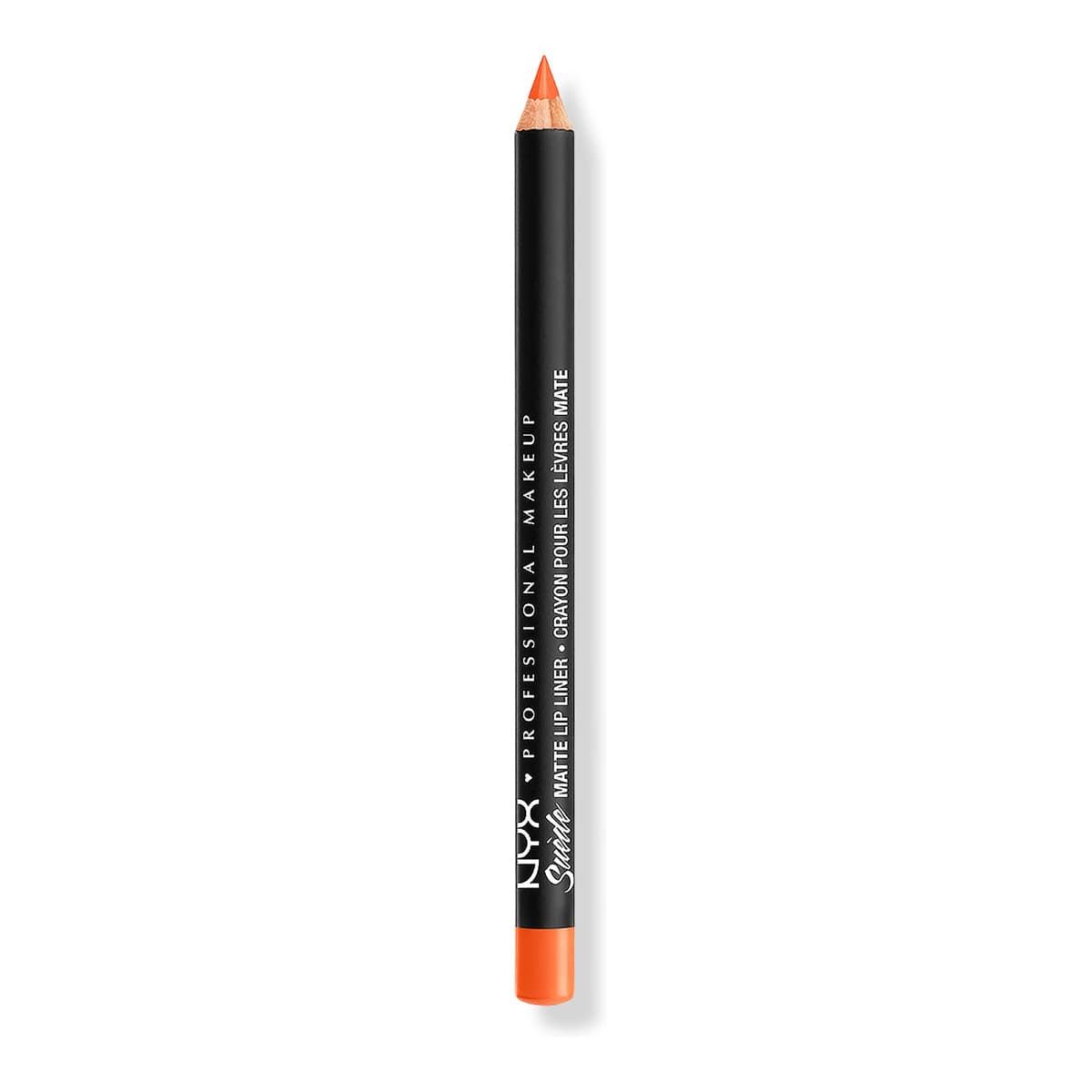 Suede Matte Lip Liner Velvet Soft Vegan Lip Pencil, Orange County