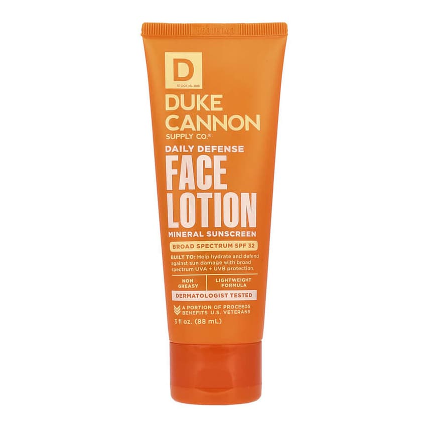 Daily Defense Face Lotion, Mineral Sunscreen, SPF 32, Light Citrus