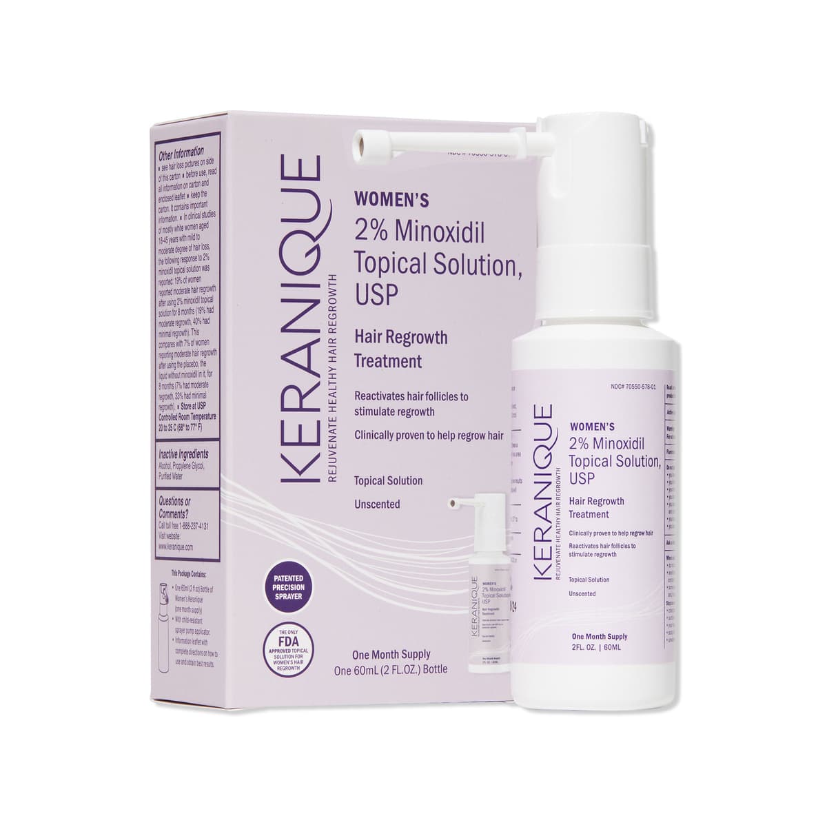 Hair Regrowth Sprayer for Women - 30 Day Supply