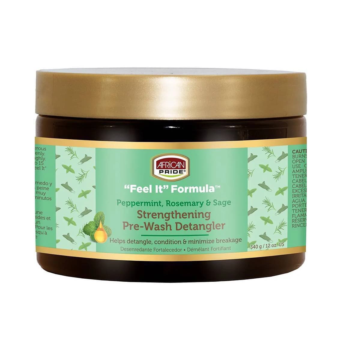 Feel It Formula Peppermint Rosemary & Sage Strengthening Detangler Hair Cream