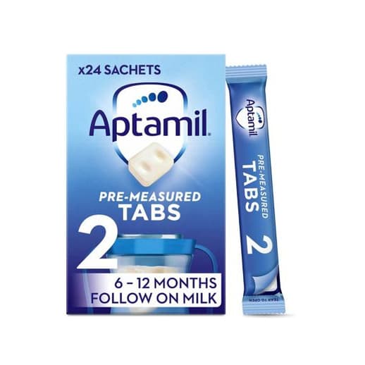 2 Pre-Measured Tabs Follow On Milk 6-12 Months