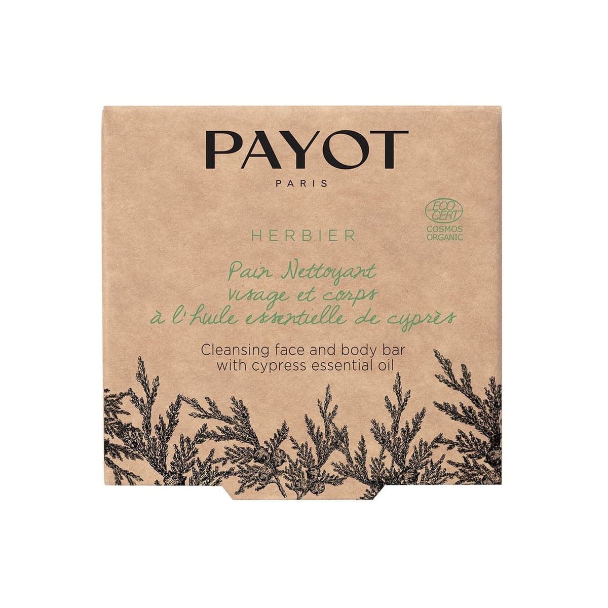 Herbier Cleansing Face and Body Bar with Cypress Essential Oil