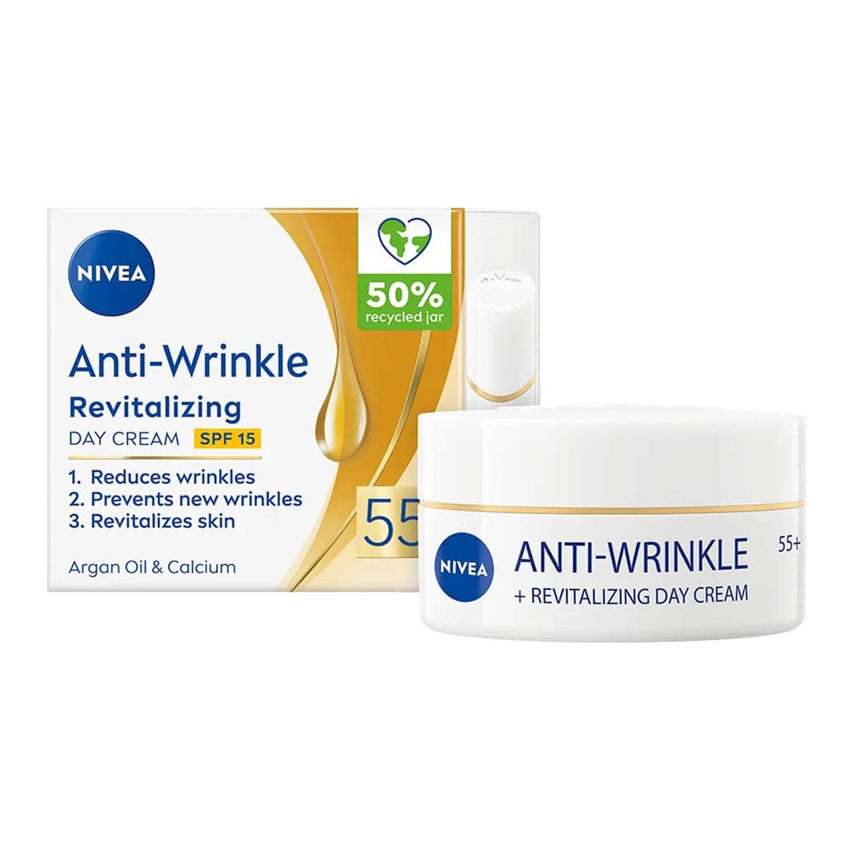 Anti-Wrinkle Revitalizing Day Cream 55+ SPF15