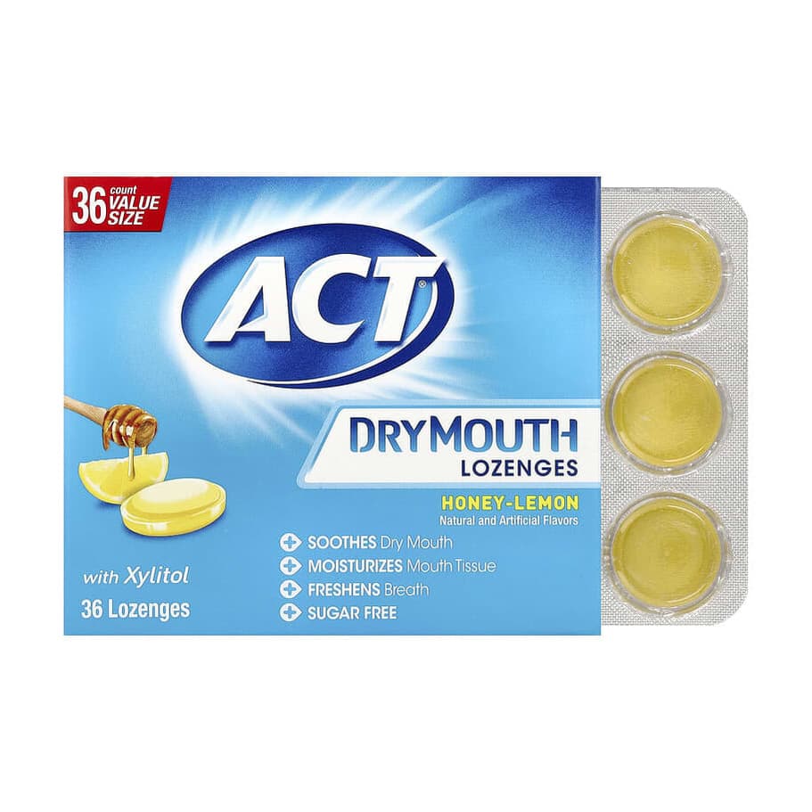 Dry Mouth Lozenges with Xylitol, Honey-Lemon