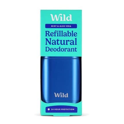 Men's Aqua Case and Mint & Aloe Vera Deodorant Refill