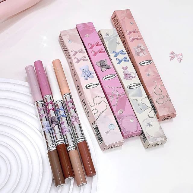 Cute Fun Park Dual-Ended Ayeosal Pen, #01# Matte Nude