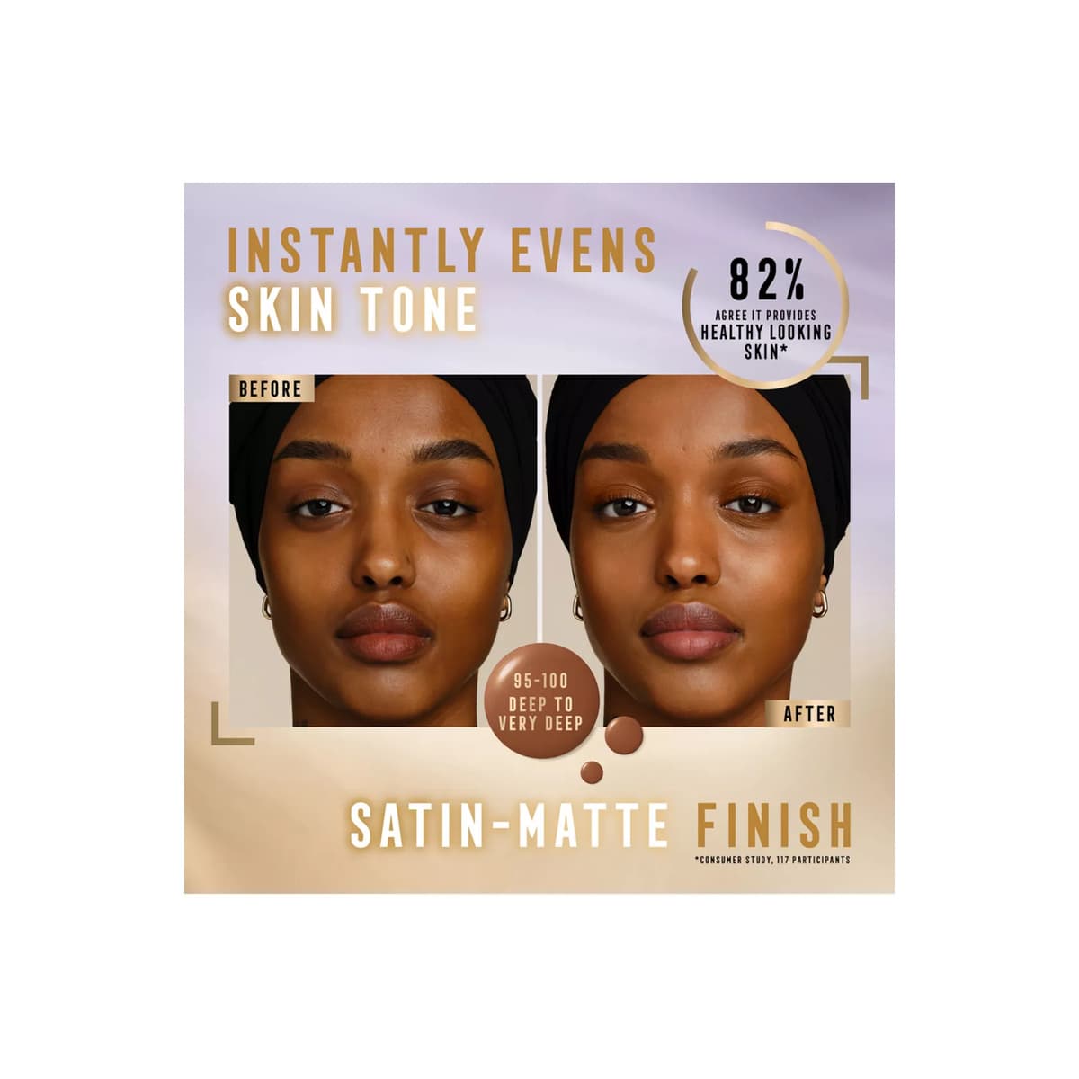 Miracle Pure Skin Reset Serum Foundation, Deep to Very Deep 95 to 100