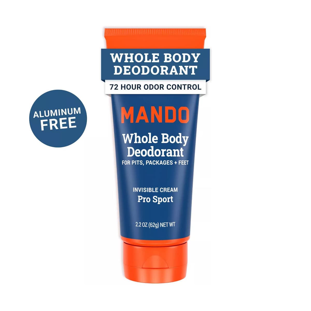 Whole Body Deodorant - Men's Aluminum-Free Invisible Cream Deodorant - Pro Sport