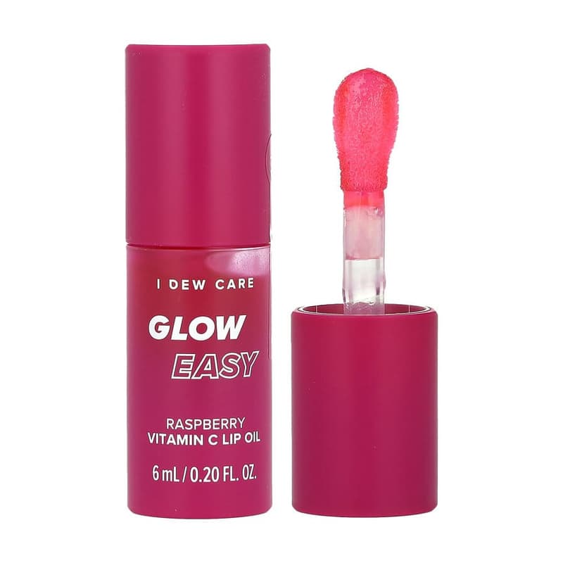 Glow Easy, Vitamin C Lip Oil, Raspberry