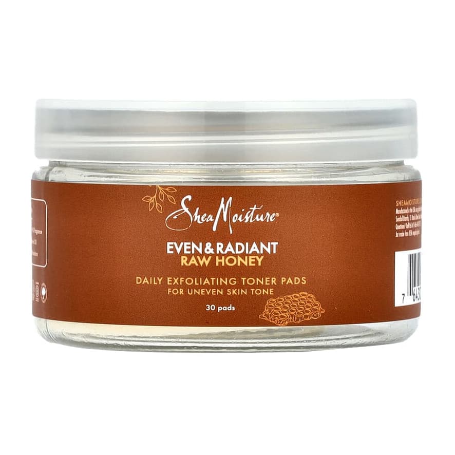 Even & Radiant Raw Honey, Daily Exfoliating Toner Pads