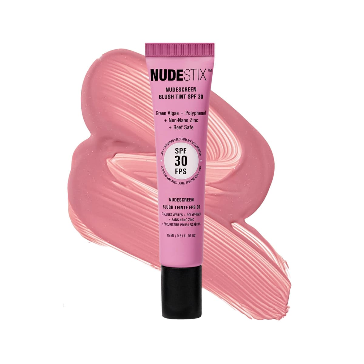Nudescreen Blush + Lip Tint SPF 30, Sunset Rose