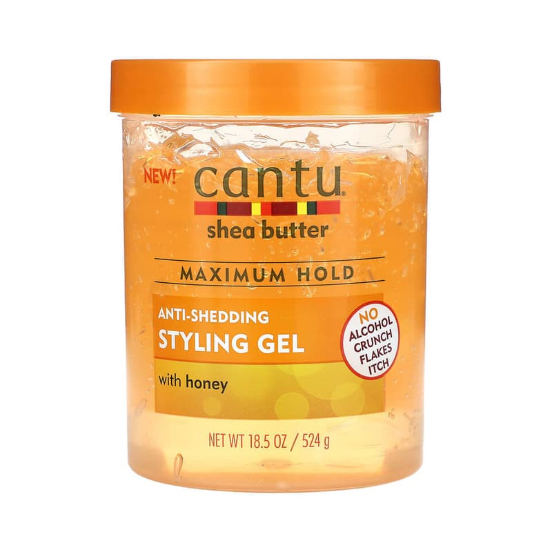 Shea Butter, Anti-Shedding Styling Gel, With Honey, Maximum Hold