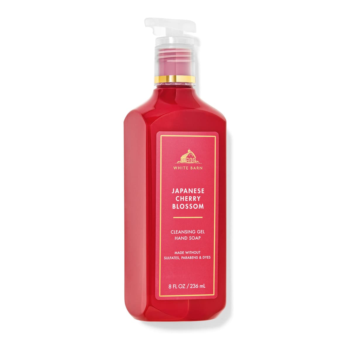 White Barn, Japanese Cherry Blossom, Cleansing Gel Hand Soap